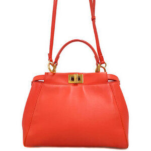 Fendi Peekaboo Iconic satchel nappa leather 2way Shoulder Bag